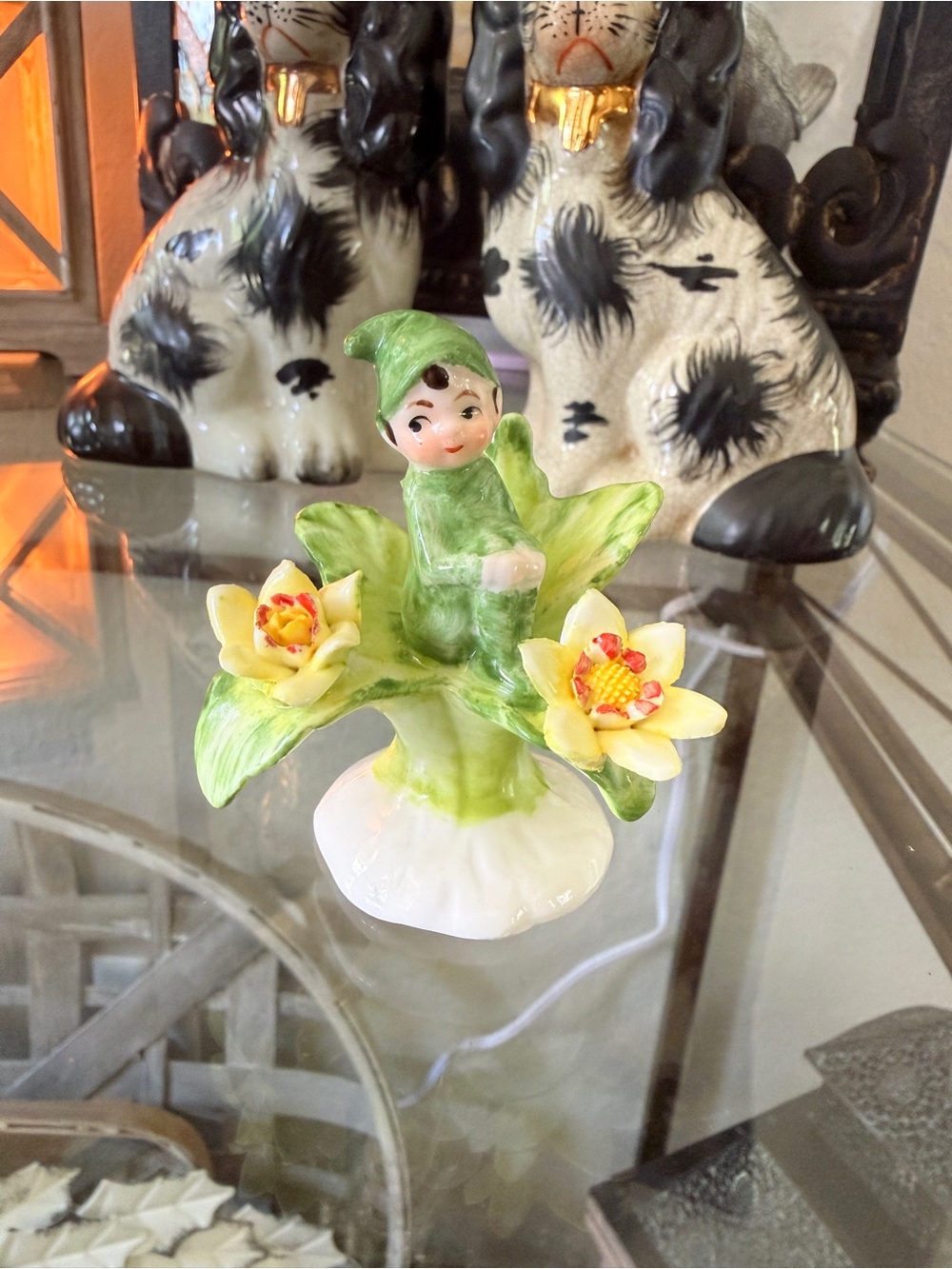 Vintage Napcoware Bone China Elf Pixie from "Flower of the Month" - Picture 9 of 12